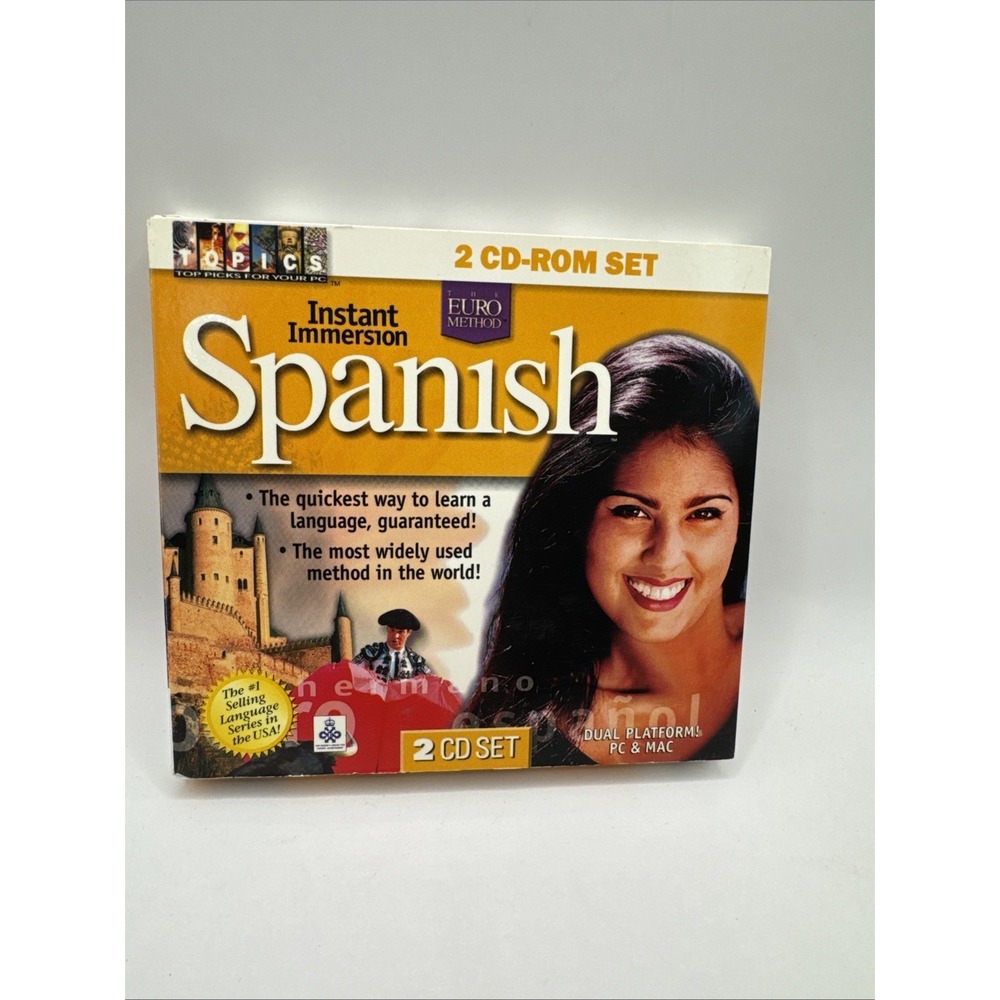 Instant Immersion Spanish, 2 CD Rom Set,Dual Platform PC & Mac